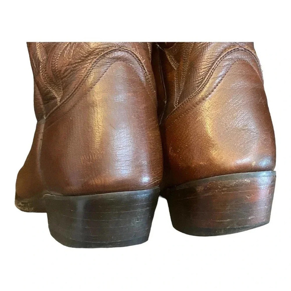 Dan Post Milwaukee Antique Brown Leather Western Casual Boots Men's Size 9D - Picture 11 of 12